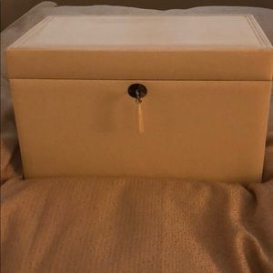 PB Faux Leather Jewelry Armoire